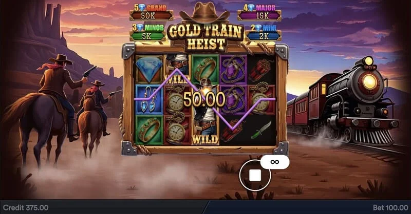 Gold Train Heist - uitbetalingstabel en muntwaarde